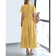 thumbnail image 3 of Vestido casual BTFBM para mujer, verano 2025, cuello en V y cintura elástica, 3 of 9