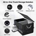 thumbnail image 6 of Car Trunk Organizer for Car and SUV Collapsible Car Organizers and Storage with Lid Truck Accessories Interior Grocery Holder, 60L,Beige, 6 of 8