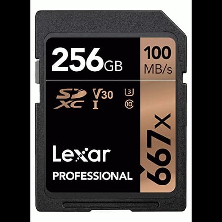 Lexar Professional 667x 256GB SDXC UHS-I/U3 Card (LSD256BNA667)