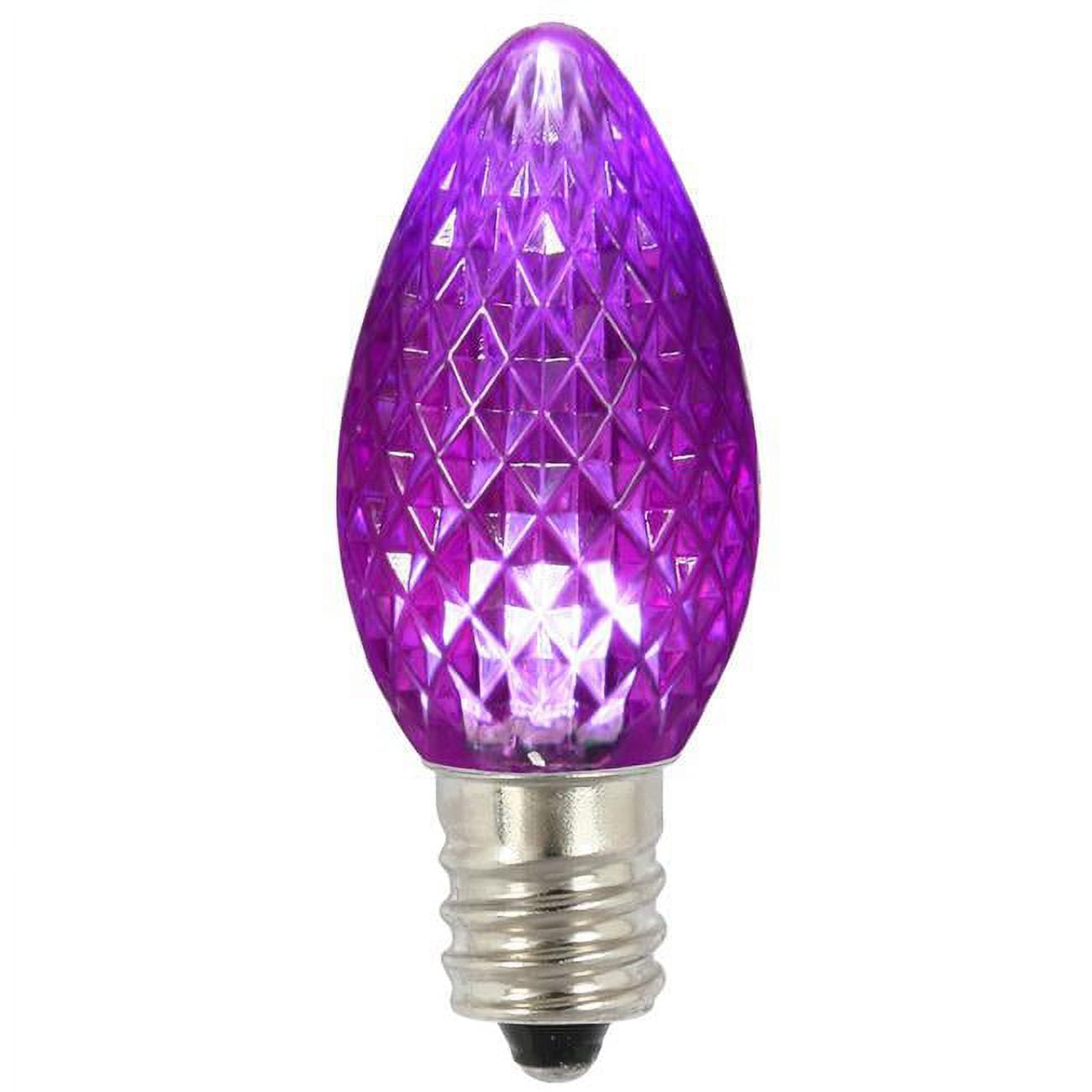 Vickerman XLEDC76T-25 Ampoule de Remplacement Facettée LED Violette Scintillante C7 - 25 par Sac