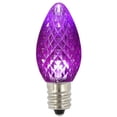 thumbnail image 1 of Vickerman XLEDC76T-25 C7 Faceted LED Purple Twinkle Replacement Bulb - 25 per Bag, 1 of 2