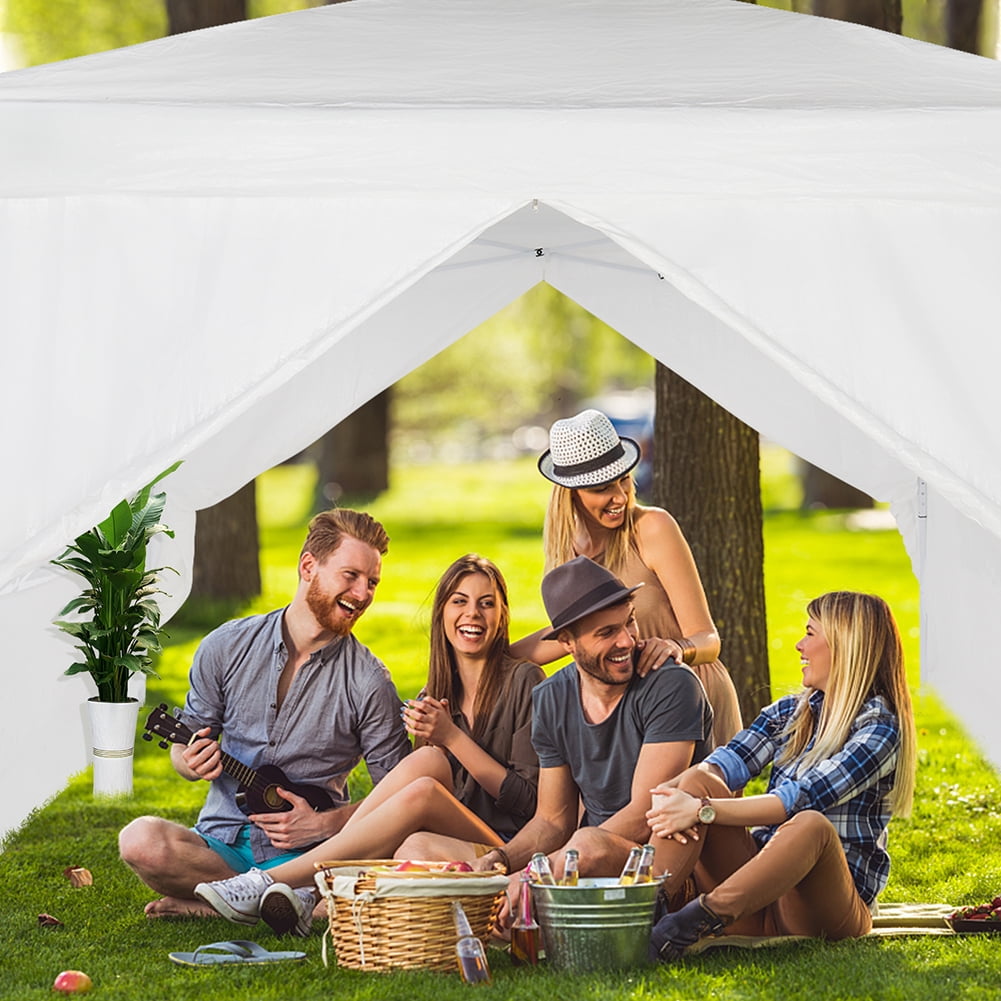 Kepooman 10 x 10 Ft Pop Up Canopy,Portable Two Doors & Two Windows Waterproof Right-Angle Folding Instant Canopy Tent, Quick Easy Setup Canopy, White Kepooman 10 x 10 Ft Pop Up Canopy,Portable Two Doors & Two Windows Waterproof Right-Angle Folding Instant Canopy Tent, Quick Easy Setup Canopy, White
