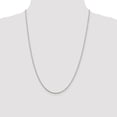 thumbnail image 5 of White Sterling Silver chain Herringbone 24 in 1.65 mm, 5 of 5