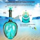 thumbnail image 2 of Máscara de snorkel facial completa, mascarilla de buceo premium innovador sistema de respiración de seguridad, 180 panorámico plegable anti, 11 Afortunado Sencillez, 2 of 2
