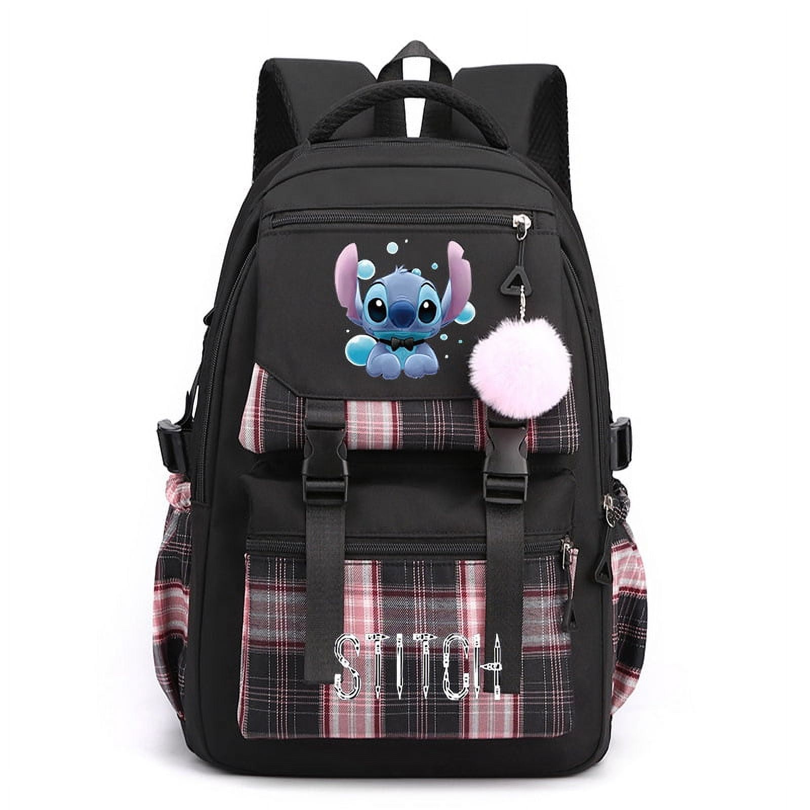 Stitch Travel Laptop Backpack Large capacity Casual Work Backpack 3D Cute Cartoon Print Lightweight breathable Daypack for Men Women