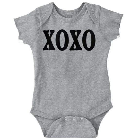 XOXO Hugs Kisses Cute Adorable Romper Boys or Girls Infant Baby Brisco Brands 6M