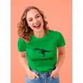 thumbnail image 2 of Auntysaurus Rex Aunt Graphic Women Kelly Green T-Shirt, Female Small, 2 of 4