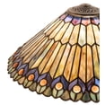 thumbnail image 3 of Pantalla de lámpara Meyda Tiffany con forma de pavo real con joyas de 17 pulgadas de ancho, 3 of 4
