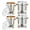 4 PCS, variant on Soup Chafer 11QT Large Capacity Soup Chafer Sets of 2, Stainless Steel Round Soup Warmer w/Pot, Notched Lid & Fuel Holder, Catering Marmite for Party, Buffet, Event & Commercial Food Service