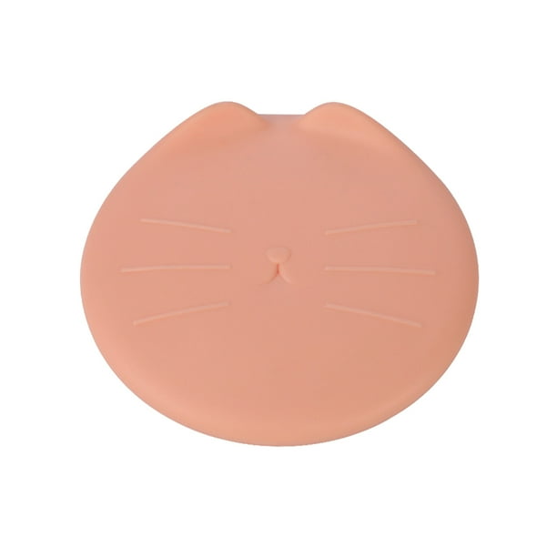 Billuyoard Tapa de lata para comida de mascotas, sellado a prueba de polvo, Protector de bebidas, conservación, mantenimiento fresco, tapa Suministros para gatos Rosado