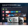 thumbnail image 3 of Proyector CIBest 4K, compatible con 5G, WiFi, Bluetooth, Android TV 10, 3 of 6