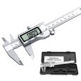 thumbnail image 1 of CAROSE Digital Caliper, 6 Inch/150mm Stainless Steel Vernier Caliper with IP54 Large LCD Screen and Inch/Millimeter Conversion, 1 of 7