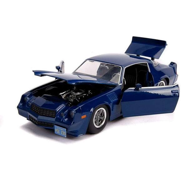 Jada 31110 Billys Chevrolet Camaro Z28 with Collectible Coin Stranger Things TV Series 1 by 24 Diecast Model Car, Dark Blue