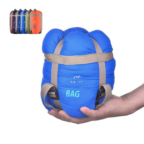 Saco de Dormir WERTYCITY Impermeable y para Clima Cálido para Camping