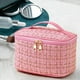 thumbnail image 5 of Bolsa de maquillaje de gran capacidad | Organizador de cosméticos de viaje | Bolsa de aseo portátil | Almacenamiento de bolsos multiusos | Material ligero e impermeable | 21x14x14cm | Mujeres Niñas, 5 of 5