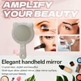 thumbnail image 4 of RAGUPEL Hand Mirrors with Handle,Round Glass Mirror 4.7"*3"*0.2" Handheld Mirror,Kitty Design Hand Held Mirror,Style1, 4 of 7