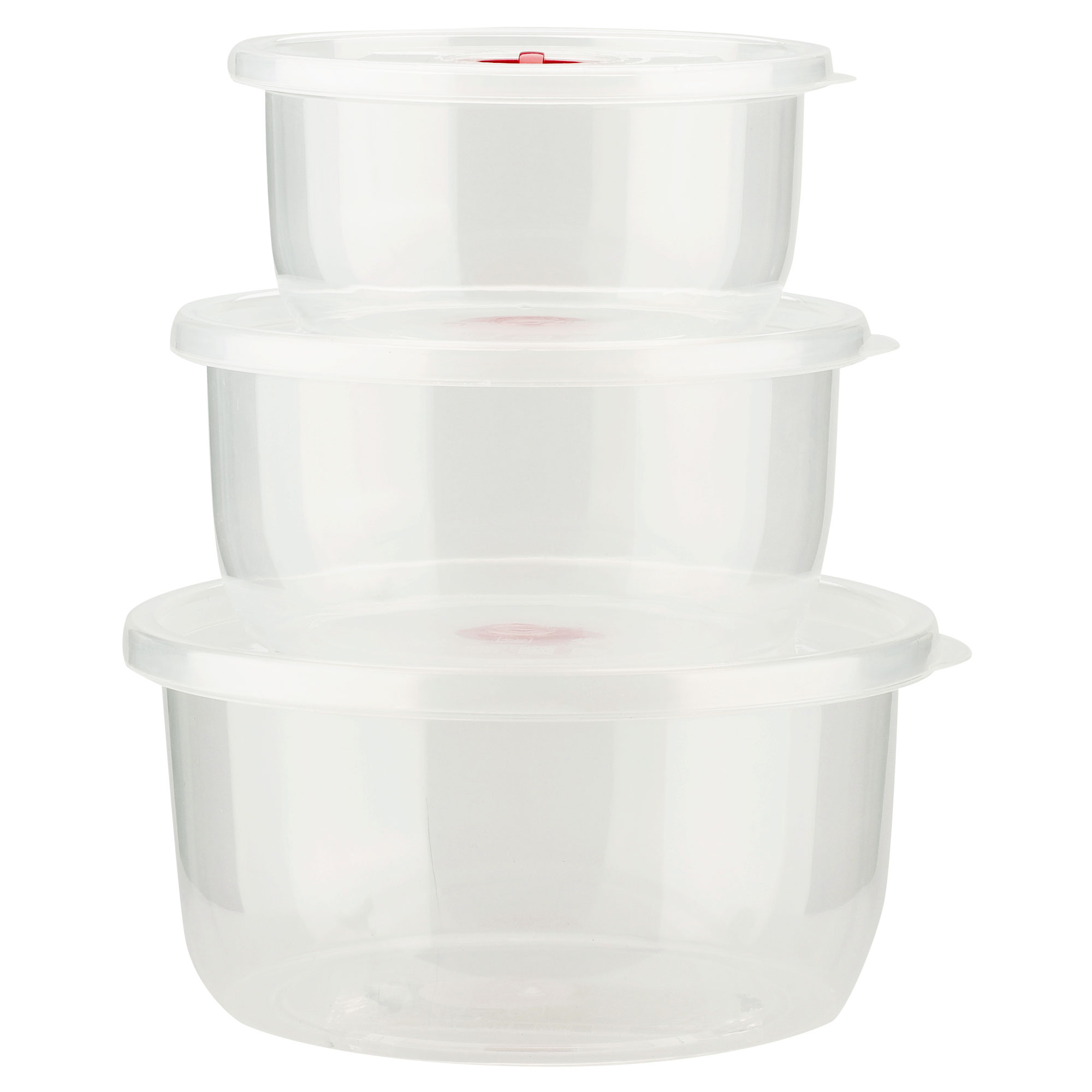 Unique Bargains Plastic Food Container 3 in 1 with Lid Storage