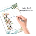 thumbnail image 4 of Beach Surf Theme Emoticons Baby Shower Game — Pack of 25 — Pictionary Children's Books Baby Shower Games, Summer Ocean Surfing Games, Gender Reveal Party Couples Shower Gender Neutral G940-EMJ, 4 of 6