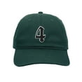 thumbnail image 2 of Daxton Old English 3D Alphabet Letters Numbers Initial Baseball Dad Hat - Hunter Green, Number 4, 2 of 2