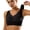 Black, variant on Bras for plus Size Women Women's Front Side Buckle Lace Edge Without Steel Ring Movement Seamless Gathering Adjustment Yoga Sleep Large Bra