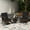 Black, variant on Costway 3 PCS Rocking Bistro Set with Removable Cushions & Tempered Glass Top Coffee Table Black