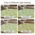 thumbnail image 7 of ODIKA 6'x9' Light Green Botanical Floral Diamond Washable Area Rug Traditional Symmetrical Motifs With Ornate Vine Scrollwork And Decorative Non-Slip, Easy Care, for Family Room, Living Mater Bedroom, 7 of 7