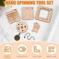 thumbnail image 3 of LINFANG Knitting Gauge Rulers Practical Knitting Gauge Measuring Tool Multifunctional Wood Knitting Tool Convenient Yarn Measuring Tools for Sewing Knitting Crafts, 3 of 9