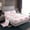 Pink White K, variant on Castle Fairy Cartoon Bow Knot Letter Monogrammed K Twin Sheet Sets,Cute Bow Plaid Bedding