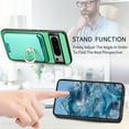 thumbnail image 5 of Allytech Google Pixel 8 Pro Case, Detachable Magnetic Wallet Case with Card Holder & Ring Stand, Support Car Mount, Premium PU Leather Shockproof Durable Protective Slim Case Cover - Green, 5 of 11
