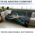 thumbnail image 4 of Pure Country Weavers The Moon Large Tapestry Throw Woven from Cotton - Made in The USA (72x54), 4 of 8