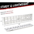 thumbnail image 3 of 2 Pack 84 In Aluminum Trailer Ramps 6000 lbs Heavy-Duty Loading Ramps with Top Hook for Truck Motorcycle Tractor Lawn Equipment, 3 of 5