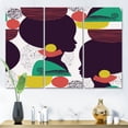 thumbnail image 2 of Designart ' Ethnic Geometric Silhouette of African American III ' Modern Canvas Wall Art Print, 2 of 3
