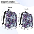 thumbnail image 3 of Yiaed Purple Marble Texture Print Backpack, Premium Laptop Backpack, Travel Backpack for Women, Lightweight Backpacks, Comfortable Back Pack-Medium, 3 of 5