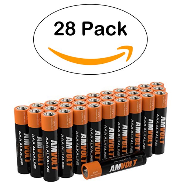 28 Pack AA Batteries Premium LR6 Alkaline Battery 1.5 Volt Non