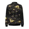 thumbnail image 5 of Liquidation de Chemises pour Femmes Veste en Polyester pour Femmes Mode d'Automne Décontractée Veste Carrée Mince à Poches Blouse Manteau Haut Style Baseball, 5 of 5