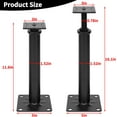 thumbnail image 2 of Petoto 4 PCS House Jacks for Leveling, Adjustable Basement Floor Jack Post, 11.6" to 16.1" Height Range, 8800 lbs Min and Max Height Capacity, Telescoping Jack for Temporary Support(Black), 2 of 8