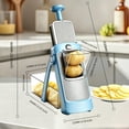 thumbnail image 4 of Safe Mandoline Slicer with Container, Adjustable 0-8mm Thickness, 4-in-1 Veggie Chopper Cutter, Kitchen Slicer Green, 4 of 11