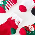 thumbnail image 3 of EeaseMX pares de calcetines navideños de algodón para niños de 1 a 3 años (paquete mixto navideño), 3 of 7
