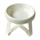 thumbnail image 3 of Comedero elevado para perros con soporte para proteger el cuello y dispensador de agua. Blanco, 3 of 9
