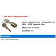 thumbnail image 2 of Ignition Lock Cylinder - Compatible with 1954 - 1958 Plymouth Plaza 1955 1956 1957, 2 of 2