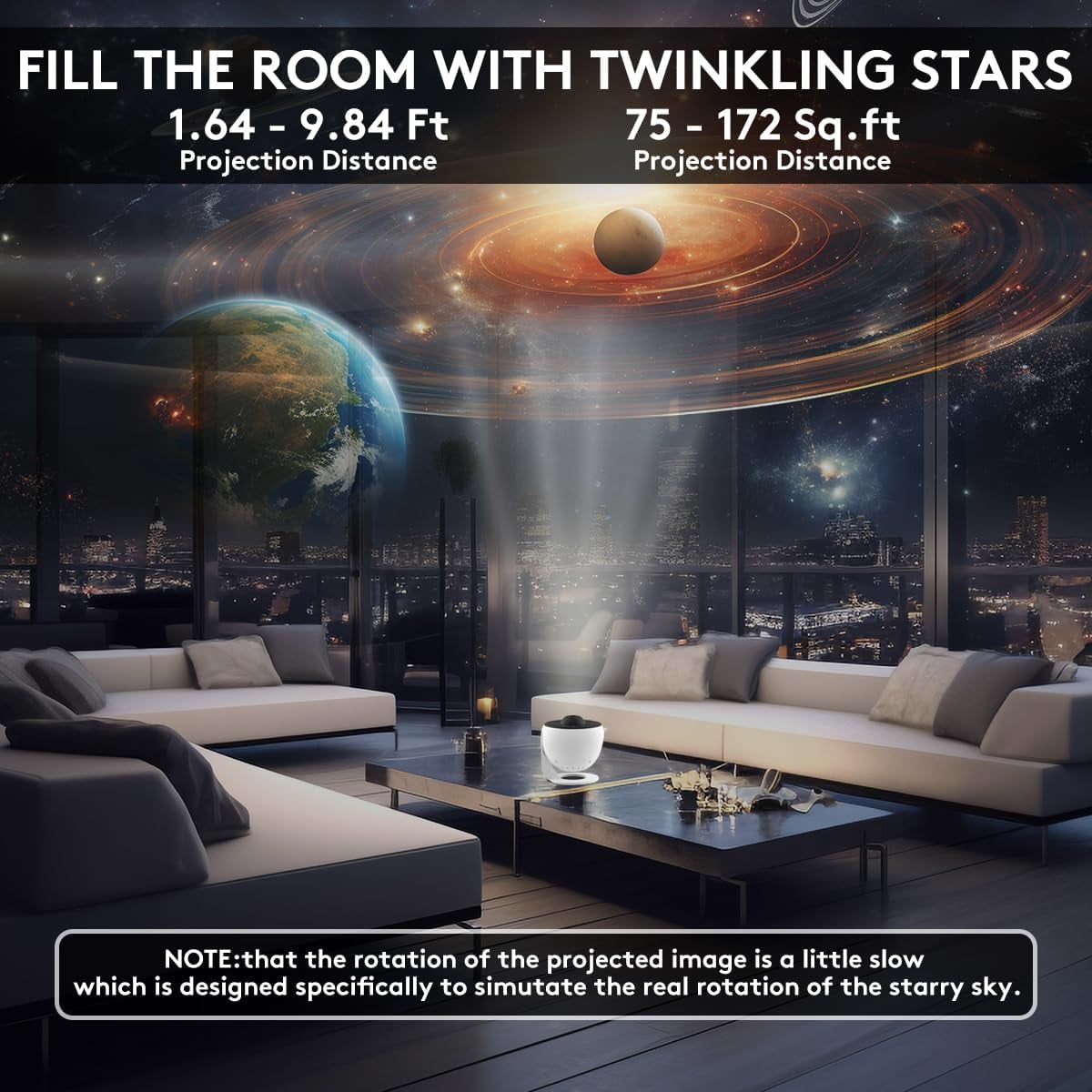 Planetarium Galaxy Projector12 in 1, Galaxy Light with 360° Rotating, Space Projector Nebula Star Night Light for Kids Adults Bedroom Ceiling Decor, Home Theater, Holiday Gift
