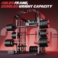 thumbnail image 6 of GOIMU SM4 Smith Machine Power Cage, 2500 lbs Multi‑Function Home Gym with Dual Pulley System, Lat Pulldown & Low Row, Anti‑Derailment Pulley, Weight Storage & Full Training Attachments, 6 of 10