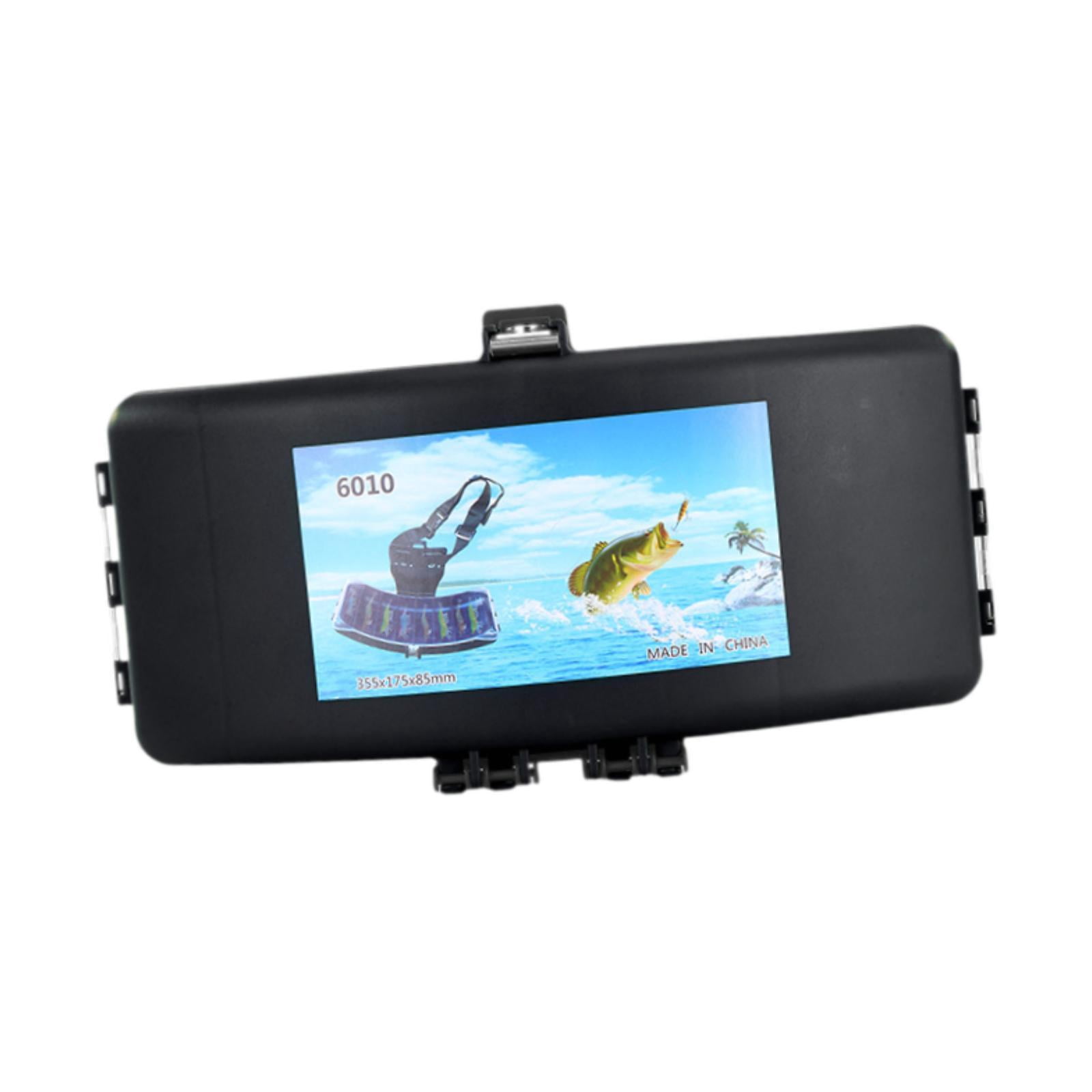 Boîte à Leurres Harilla – Double Couche, 12 X 9 X 3,5 Cm, PP, Fermoir Sécurisé, Noire