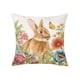 thumbnail image 2 of Fundas de almohada decorativas con diseño de conejos de Pascua, para sofá, hogar, decoración de Pascua, funda de almohada de lino., 2 of 6