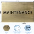 thumbnail image 2 of ADA CENTRAL SIGNS - 6" X4" Maintenance Room Sign - ADA Compliant Tactile Graphics Grade 2 Braille Text Maintenance Supplies Sign | Wall Mount IT Room Signs for Office, Hotel, Schools, and Warehouse, 2 of 7