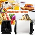 thumbnail image 5 of EZONEDEAL Grille-Pain Électrique 2 Tranches Fente Grand Grille-Pain Compact en Acier Inoxydable pour Pain, 5 of 5