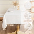 thumbnail image 4 of Mantel MYSKY HOME blanco rectangular 140x220 cm impermeable, 4 of 7