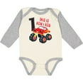 thumbnail image 3 of Inktastic Monster Truck How I Roll 1st Birthday Boys Long Sleeve Baby Bodysuit, 3 of 5