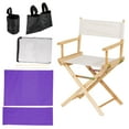 thumbnail image 5 of Uxcell Director Chair Accessories Set 5in1 Canvas Replacement Kit, Purple, 5 of 6