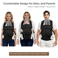 thumbnail image 2 of Portabebés MISSWISDOM Soporte ergonómico ajustable para niños pequeños, 2 of 8